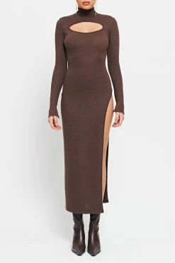 SOLADO High Neck Cut Out Split Hem Long Sleeve Midi Dress -Solado Sales Shop jpeg 741900ba 85ab 44c2 b404 d684d2886687 1800x1800