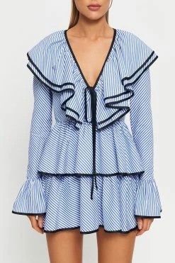 SOLADO Striped Print Colorblock Trim Ruffle Layered Mini Dress -Solado Sales Shop jpeg 78b8eeb0 f7ad 4037 af33 dccc8a9c7e9b 1800x1800