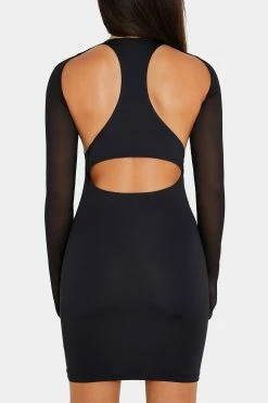 SOLADO Plunging Neck Cut Out Mesh Splicing Mini Dress -Solado Sales Shop jpeg 7a8c590c b216 4ec5 afe4 79e528543e55 1800x1800