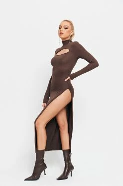 SOLADO High Neck Cut Out Split Hem Long Sleeve Midi Dress -Solado Sales Shop jpeg 7b020b0d 3f8b 4512 a728 ebc2270b7e8e 1800x1800