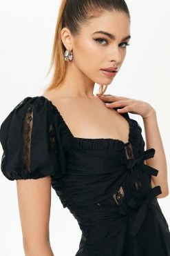 Solado Puff Sleeve Floral Lace Tie Front Mini Dress -Solado Sales Shop jpeg 7c7e8de4 237b 4f98 ade8 8def8e81d2b3 1800x1800