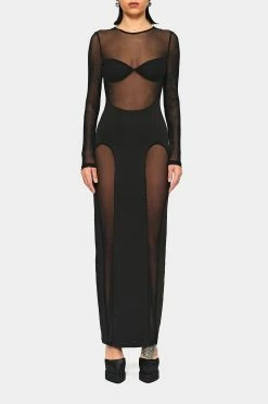 SOLADO Mesh Splicing Long Sleeve Bodycon Maxi Dress -Solado Sales Shop jpeg 7daa212e 89e2 4b91 8040 6ab7b82e4f3e 1800x1800