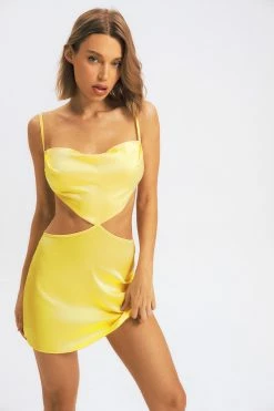 Alternative view of Solado Satin Cut Out Open Back Cami Mini Dress