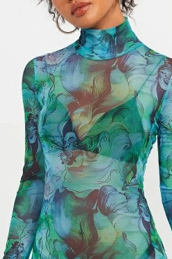 Solado Abstract Print Split Hem Mesh Long Sleeve Mini Dress Without Underwear -Solado Sales Shop jpeg 7ff43443 a419 43a2 8194 a71bf0cf72d8 1800x1800