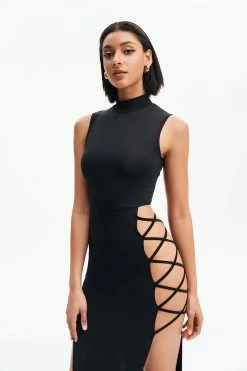 Solado Crisscross Cut Out High Split Bodycon Maxi Dress -Solado Sales Shop jpeg 838d8b75 f587 4822 b143 0ac14b540494 1800x1800