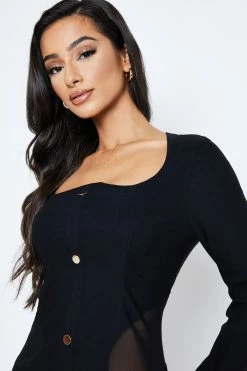 SOLADO Asymmetrical Neck Mesh Splicing Long Sleeve Mini Dress -Solado Sales Shop jpeg 85925a4a c7c9 49e4 b242 36d39e3ec88e 1800x1800