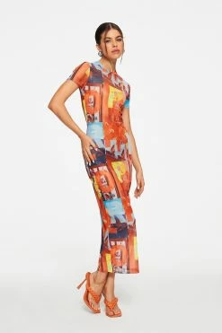 Solado Abstract Print Mesh Short Sleeve Maxi Dress Without Underwear -Solado Sales Shop jpeg 8ce57e33 3559 4ad5 a01f 7976e96a3036 1800x1800