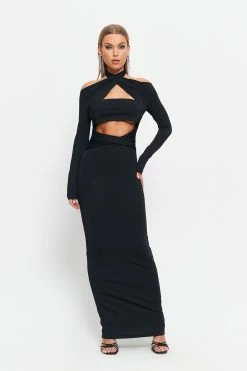 SOLADO Halter Neck Cut Out Long Sleeve Maxi Dress -Solado Sales Shop jpeg 8f4e982d 8f3d 48ef bebd 45ebfdfd004b 1800x1800