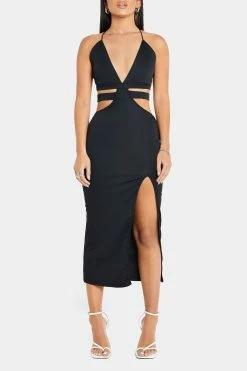 Solado Plunging Neck Cut Out Split Hem Midi Dress -Solado Sales Shop jpeg 8faea850 ae70 4729 bcb0 f1a3cda51d2e 1800x1800