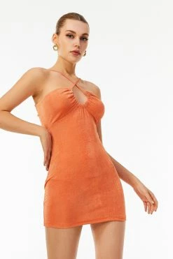 Solado Off Shoulder Tie Back Cami Mini Dress