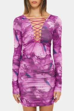 Solado Abstract Print Lace Up Long Sleeve Mini Dress -Solado Sales Shop jpeg 9b847b68 50b5 4b34 b93e af91b7148567 1800x1800