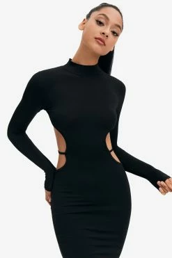 Solado Mock Neck Open Back Split Hem Long Sleeve Midi Dress -Solado Sales Shop jpeg 9f91ec7d d2b0 48d9 bbb1 1f16c65139cf 1800x1800