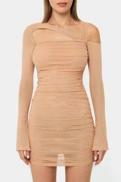 SOLADO Asymmetrical Neck Ruched Mesh Long Sleeve Mini Dress -Solado Sales Shop jpeg a42ab864 1170 4ab0 9260 273456d6b7aa 1800x1800