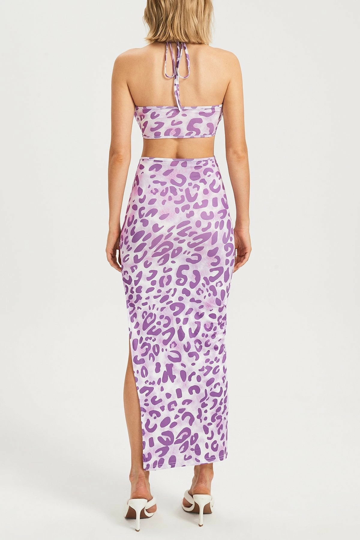 Solado Leopard Print Cut Out Side Split Maxi Dress 7 Solado Leopard Print Cut Out Side Split Maxi Dress - Image 7