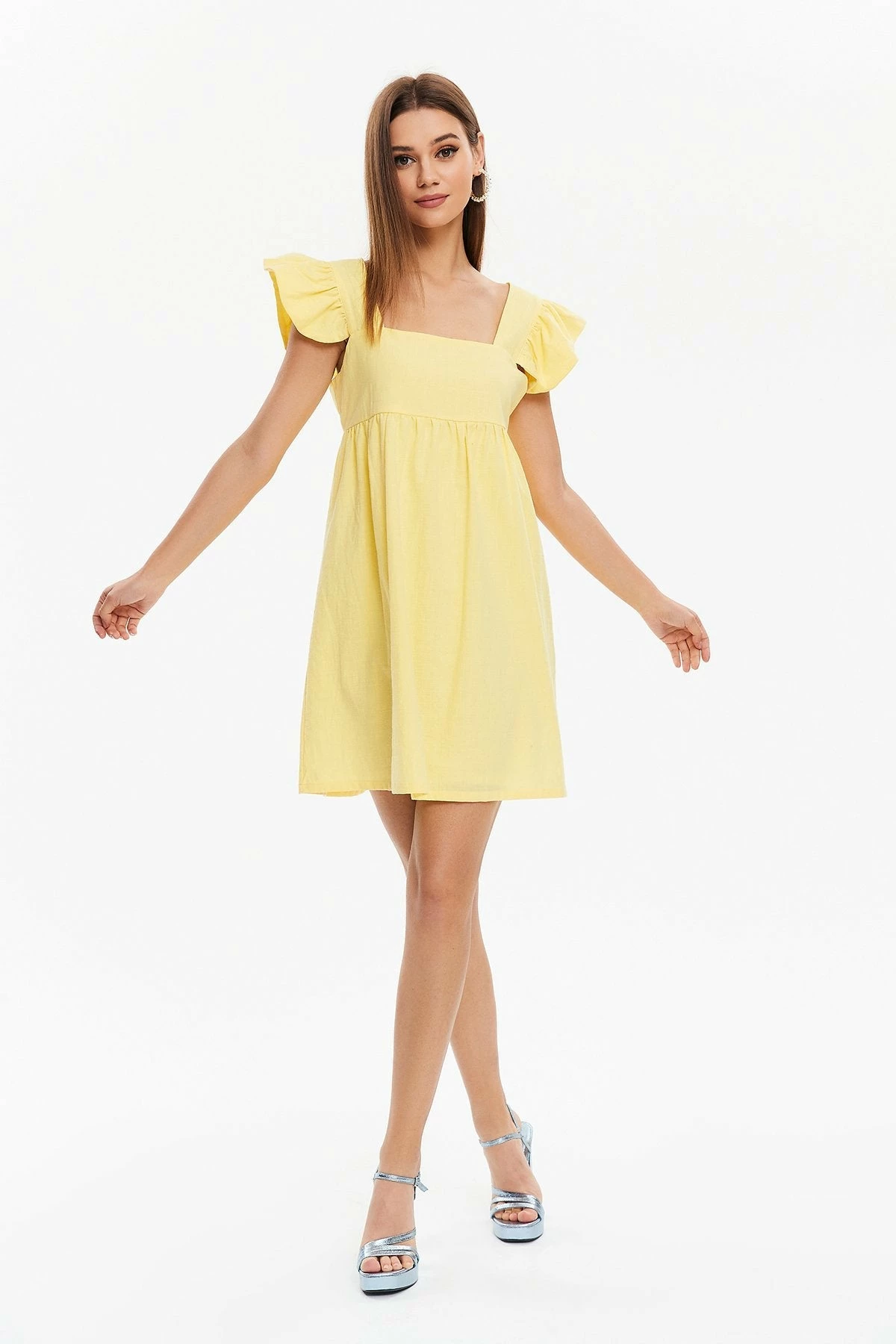 Solado Ruffle Backless High Waist Mini Dress 7 Solado Ruffle Backless High Waist Mini Dress - Image 7