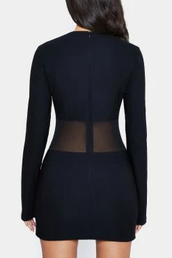 SOLADO Asymmetrical Neck Mesh Splicing Long Sleeve Mini Dress -Solado Sales Shop jpeg b222ea0c 4256 4c23 af0b f1298436d6ce 1800x1800