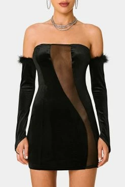 SOLADO Velvet Off Shoulder Mesh Splicing Mini Dress With Oversleeve -Solado Sales Shop jpeg b4bac6ee 9c99 43a4 8bdb 284a0b5fc5f3 1800x1800