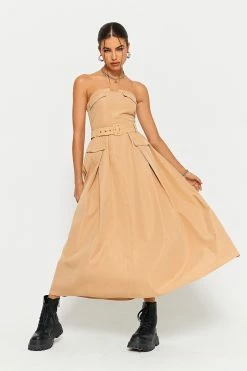 SOLADO Asymmetrical Neck Cinched Waist Cargo Midi Dress With Belt -Solado Sales Shop jpeg b8d28fb9 2482 4f16 bcde 6ad847768b47 1800x1800