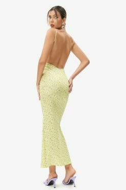 Solado Floral Print Backless Cami Maxi Dress