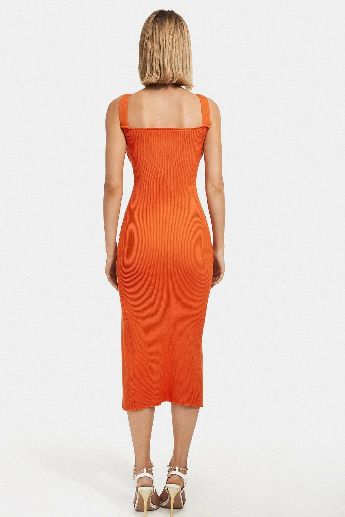 Solado Split Thigh Cut Out Ribbed Midi Dress 6 Solado Split Thigh Cut Out Ribbed Midi Dress - Image 6