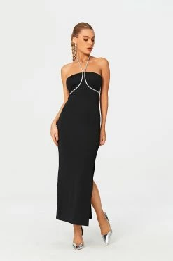 SOLADO Halter Neck Rhinestone Decor Split Hem Maxi Dress -Solado Sales Shop jpeg bd08c9f1 a6db 4ad0 9619 b68aa94f6f14 1800x1800