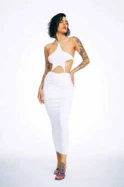 Solado Star Shape Halter Neck Backless Maxi Dress