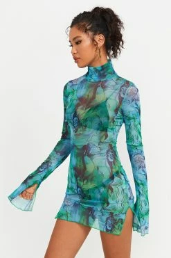 Solado Abstract Print Split Hem Mesh Long Sleeve Mini Dress Without Underwear -Solado Sales Shop jpeg cbc5cfff fde3 47b5 8dc4 1670569a9469 1800x1800