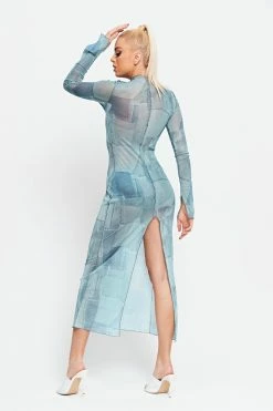 Solado Mock Neck Abstract Print Split Hem Mesh Maxi Dress -Solado Sales Shop jpeg cca19256 b120 40d0 8c7c 2015b1eda946 1800x1800