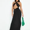 SOLADO Twist Front Cut Out Mermaid Maxi Dress