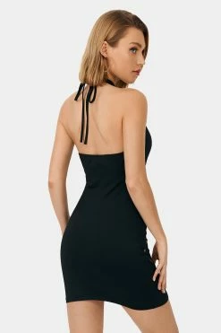 Alternative view of SOLADO Halter Neck Cut Out Backless Bodycon Dress