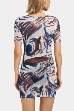 Solado Abstract Print Ruched Short Sleeve Mini Dress -Solado Sales Shop jpeg d0490aaf 3937 4137 902c 7fdf2acd9641 1800x1800