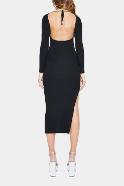 SOLADO Haler Neck Open Back Split Hem Sweater Dress -Solado Sales Shop jpeg d7172563 8bdb 4103 bb2a 0ac91df780ab 1800x1800
