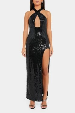 SOLADO Halter Neck Open Back Split Hem Sequin Maxi Dress -Solado Sales Shop jpeg e07561c1 725c 49fb 95d1 77d14a30c16c 1800x1800