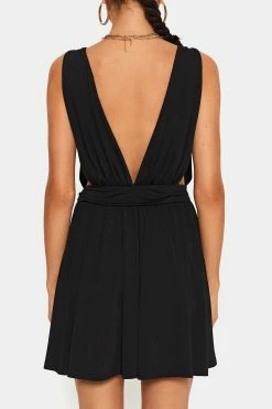 SOLADO Plunging Neck Buckled Detail Draped Mini Dress -Solado Sales Shop jpeg e2a418ba a09a 4456 8541 fb6e2f76d649 1800x1800