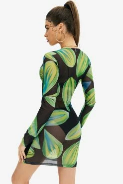 Solado Abstract Print O-Ring Front Mesh Mini Dress Without Underwear -Solado Sales Shop jpeg e3427df7 be70 4979 9da6 303a5c719b35 1800x1800