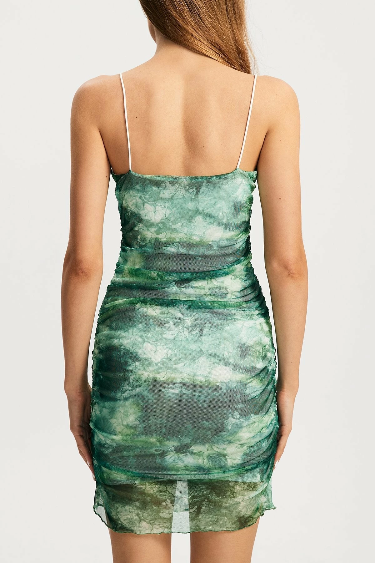 Solado Lettuce Trim Tie Dye Floral Print Mini Dress 7 Solado Lettuce Trim Tie Dye Floral Print Mini Dress - Image 7