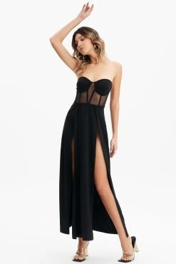 Solado Mesh Splicing Split Hem Tube Maxi Dress -Solado Sales Shop jpeg e896a446 5349 45ab b944 85917237b50a 1800x1800