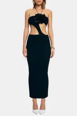 SOLADO Halter Neck Flower Decor Backless Split Hem Maxi Dress -Solado Sales Shop jpeg ec083e61 a8b5 40ec b043 f428aea6e641 1800x1800