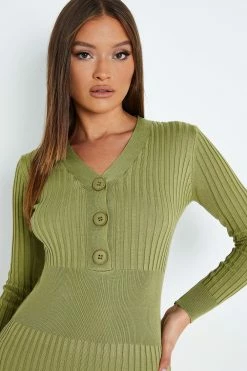 Solado Button Front Knitted Long Sleeve Bodycon Midi Dress -Solado Sales Shop jpeg f0485768 39d4 41de b989 5cf72ce9cc5a 1800x1800