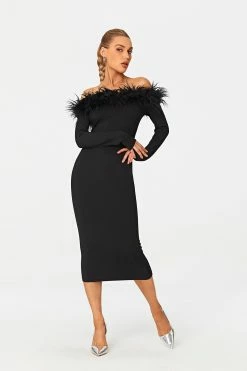 Solado Feather Trim Off Shoulder Long Sleeve Midi Dress -Solado Sales Shop jpeg fb11c32e a0b1 4326 8eb0 a80e95589a62 1800x1800