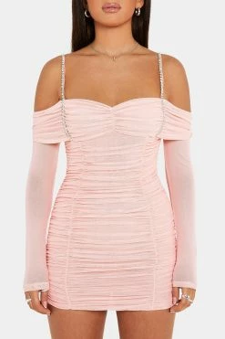 SOLADO Cold Shoulder Rhinestone Decor Mesh Mini Dress -Solado Sales Shop jpeg fd938bb8 4cc9 428d 9171 d6beec7f883f 1800x1800