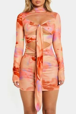 SOLADO Abstract Print Cut Out Tie Front Mini Dress -Solado Sales Shop jpeg fe29f1a1 29ea 464f 9822 431af76fe6f6 1800x1800