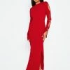 SOLADO Cut Out Backless Split Hem Maxi Dress